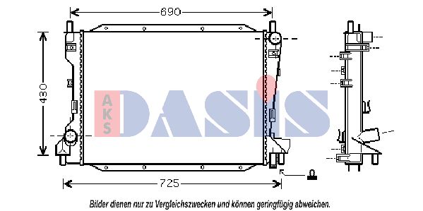 AKS DASIS Radiators, Motora dzesēšanas sistēma 370020N